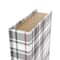 Multicolor Plaid Faux Book Storage Decorative Box Set